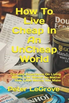 Paperback How To Live Cheap In An UnCheap World: Tips And Experience On Living Within Your Means No Matter How Little Money You Make Book
