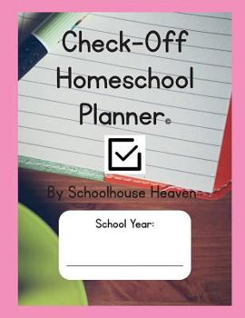 Paperback Check-Off Homeschool Planner Book