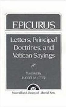Paperback Epicurus: Letters Principal Doctrines and Vatican Sayings Book