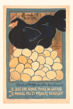 Paperback Vintage Journal French Chicken with Many Eggs Book