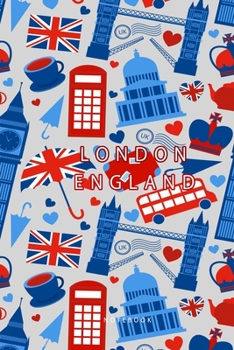 Paperback London England Notebook Book