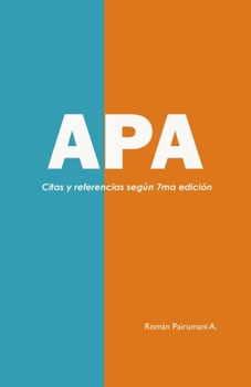 Paperback APA: Guía de citas y referencias bibliográficas [Spanish] Book