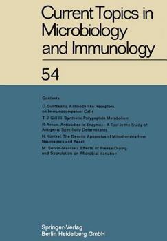 Paperback Current Topics in Microbiology and Immunology: Ergebnisse Der Mikrobiologie Und Immunitätsforschung Book