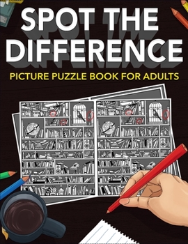 Paperback Spot the Difference: Picture Puzzle Book for Adults Book