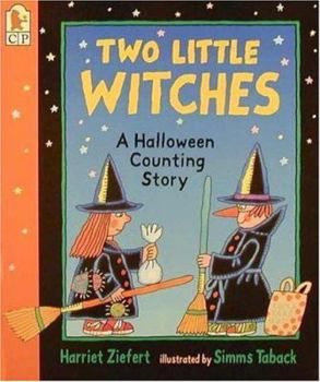 Paperback Two Little Witches: A Halloween Counting Story Book