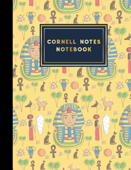 Cornell Notes Notebook : Cornell Note Taking Notebook, Cornell Notes Pages, Note Taking Techniques, Cute Ancient Egypt Pyramids Cover, 8. 5 X 11 , 200 Pages