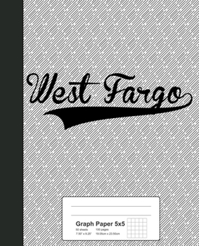 Paperback Graph Paper 5x5: WEST FARGO Notebook Book