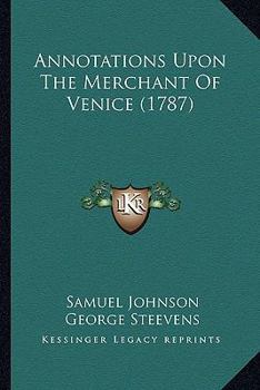 Annotations Upon The Merchant Of Venice
