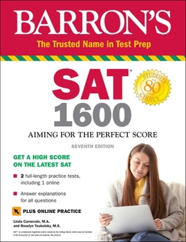 Paperback SAT 1600 with Online Test: Aiming for the Perfect Score Book