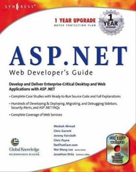 Paperback ASP.Net Web Developer's Guide Book