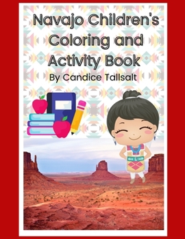 Paperback Navajo Children's Coloring and Activity Book