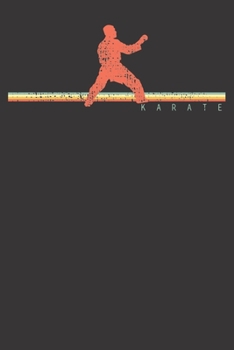 Paperback Notebook: Karate Black Belter Gift Fighting Vintage Dot Grid 6x9 120 Pages Book
