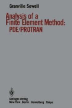 Paperback Analysis of a Finite Element Method: Pde/Protran Book