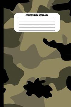 Paperback Composition Notebook: Camouflage (Military Colors) (100 Pages, College Ruled) Book