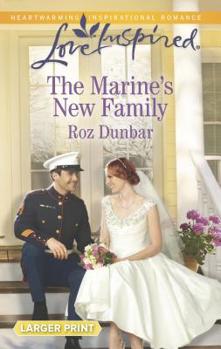 Mass Market Paperback The Marine's New Family [Large Print] Book