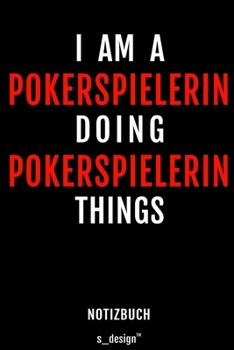 Notizbuch für Poker Spielerin: Originelle Geschenk-Idee [120 Seiten gepunktet Punkte-Raster blanko Papier] (German Edition)