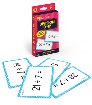 Paperback Division 0 to 12 Flash Cards Book