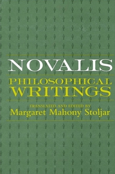 Paperback Novalis: Philosophical Writings Book