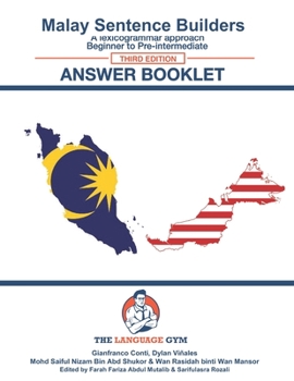 Paperback Malay Sentence Builders - Answer Book - Third Edition Book