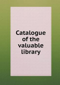 Paperback Catalogue of the Valuable Library Book