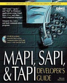 Paperback Mapi, Sapi, and Tapi: Developer's Guide Book