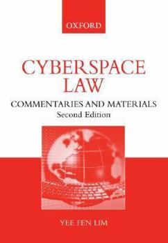 Paperback Cyberspace Law: Commentaries and Materials Book