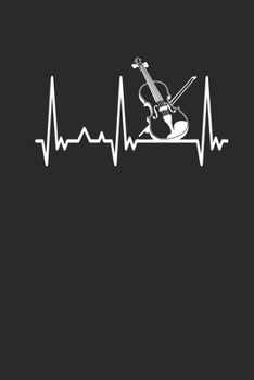Paperback Violin Heartbeat: Violins Notebook, Graph Paper (6" x 9" - 120 pages) Musical Instruments Themed Notebook for Daily Journal, Diary, and Book