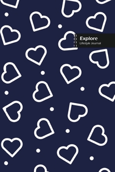 Paperback Explore Lifestyle Journal, Wide Ruled Write-in Dotted Lines, (A5) 6 x 9 Inch, Notebook, 288 pages (144 shts) (Blue) Book