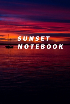Paperback Sunset Notebook: Dotted Journal for bullet journaling, 120 Pages, 6 x 9, sunset notebook present for boys, Soft Cover (beach sundown), Book