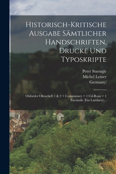 Historisch-Kritische Ausgabe Samtlicher Handschriften, Drucke Und Typoskripte: Oxforder Oktavheft 1 & 2 + Commntary + 1 CD-ROM + 1 Facsimile (Ein Land