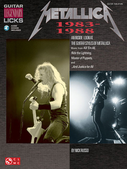 Paperback Metallica - Legendary Licks 1983-1988 [With Split-Channel CD] Book