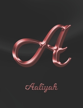 Aaliyah: 1 Year Weekly Planner with Note Pages (12 Months) | Black Marble Rose Gold Pink Effect Letter A | 2020 - 2021 | Week Planning | Monthly ... | Plan Each Day, Set Goals & Get Stuff Done