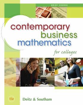 Paperback Contemporary Business Mathematics for Colleges, Brief Course [With CDROM] Book