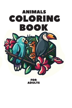 Paperback animals coloring book for adults Book