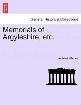 Paperback Memorials of Argyleshire, Etc. Book