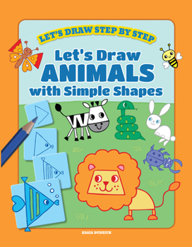 Paperback Let's Draw Animals with Simple Shapes Book