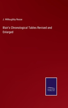 Hardcover Blair's Chronological Tables Revised and Enlarged Book