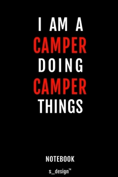 Paperback Notebook for Campers / Camper: awesome handy Note Book [120 blank lined ruled pages] Book