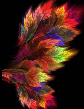 Cornell Notes Notebook 150 Pages 8.5x11 Cornell Notebook: Cornell Note Taking System Colorful CGI Foliage Cover Design