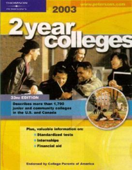 Paperback Two Year Colleges 2003, Guide to Book