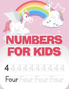 Paperback Numbers for Kids: Number Practice For Preschoolers Kindergarten & Grade 1st 2nd 3rd Book