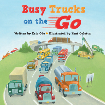 Paperback Busy Trucks on the Go Book