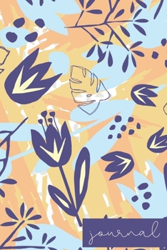 Journal: Cute Composition Notebook Diary | 100 Wide Ruled Pages | Small, 6x9 Inches | Floral