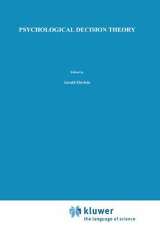 Hardcover Psychological Decision Theory Book