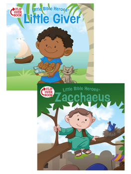 Paperback The Little Giver/Zacchaeus Flip-Over Book