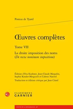 Paperback Oeuvres Completes. Tome VII: La Droite Imposition Des Noms (de Recta Nominum Impositione) [French] Book