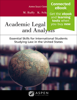 Paperback Academic Legal Discourse and Analysis: Essential Skills for International Students Studying Law in the United States Book