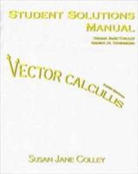 Paperback Student Solutions Manual for Vector Calculus Book