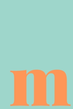 Paperback m - Sketchbook: Small Blank Journal for Creative Drawing, Sketching, and Doodling - Cute Personalized Initial Monogram Cover Design in Book