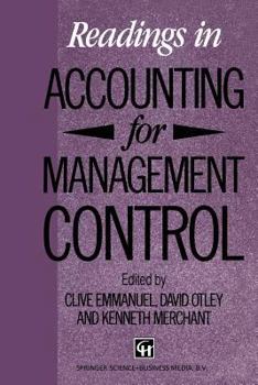 Paperback Readings in Accounting for Management Control Book